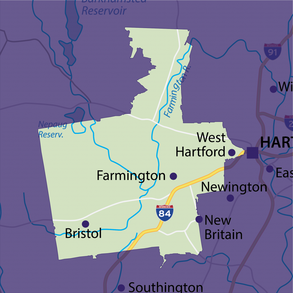 Farmington tutoring territory map